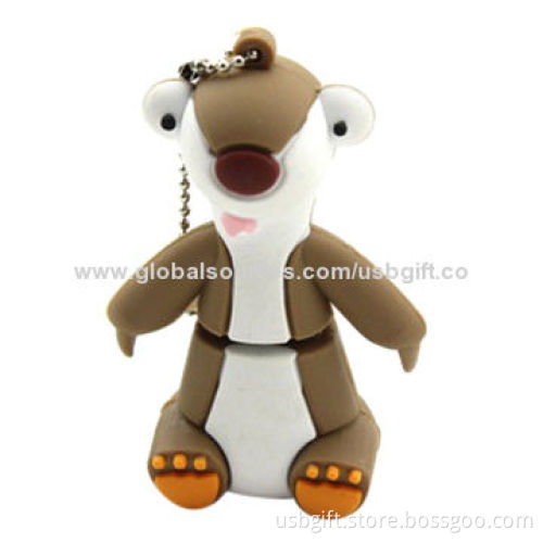 USB flash memory, cute custom mouse, 2GB capacity, OEM orders are welcome